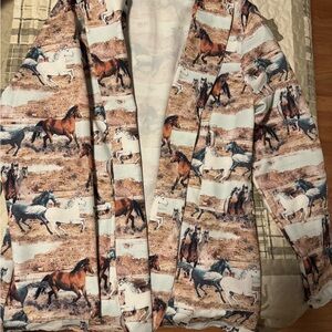 Western Horse Print Blazer